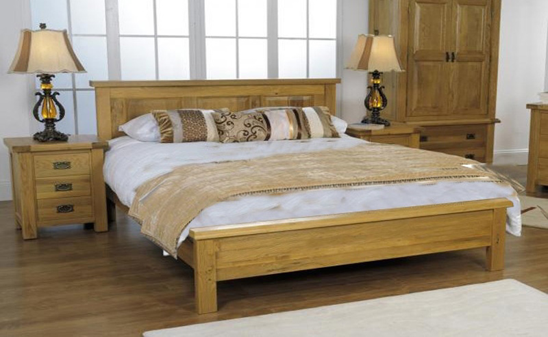 giường gỗ sổi